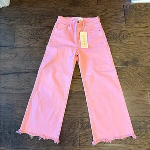 Risen Pink Wide-Leg Women's Jeans